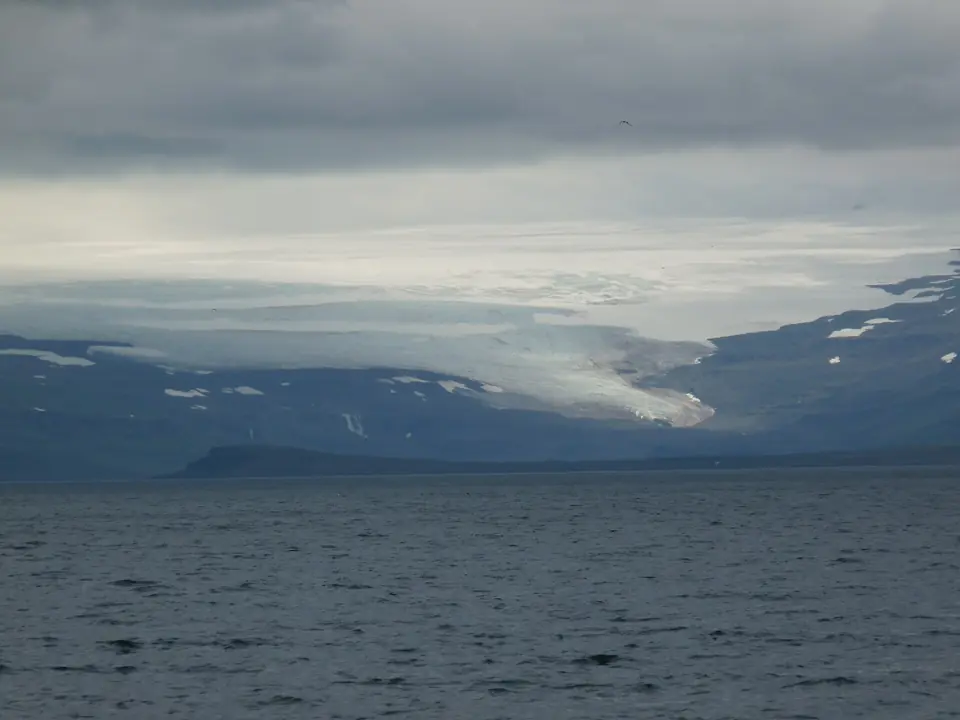 Breen Drangajökull sett fra Jökulfirðir