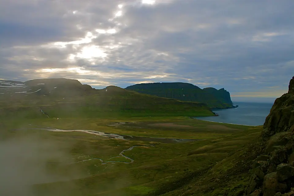 Die Bucht Hornvík in Hornstrandir