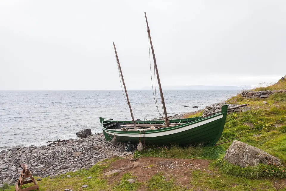 Den rekonstruerte fiskestasjonen Ósvör i Bolungarvík